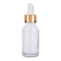 1oz Clear Dropper Bottles ( Gold )